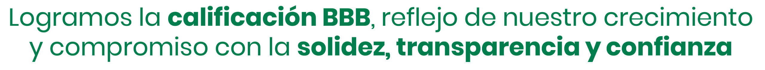 Cooperativa Alianza Minas Calificación BBB